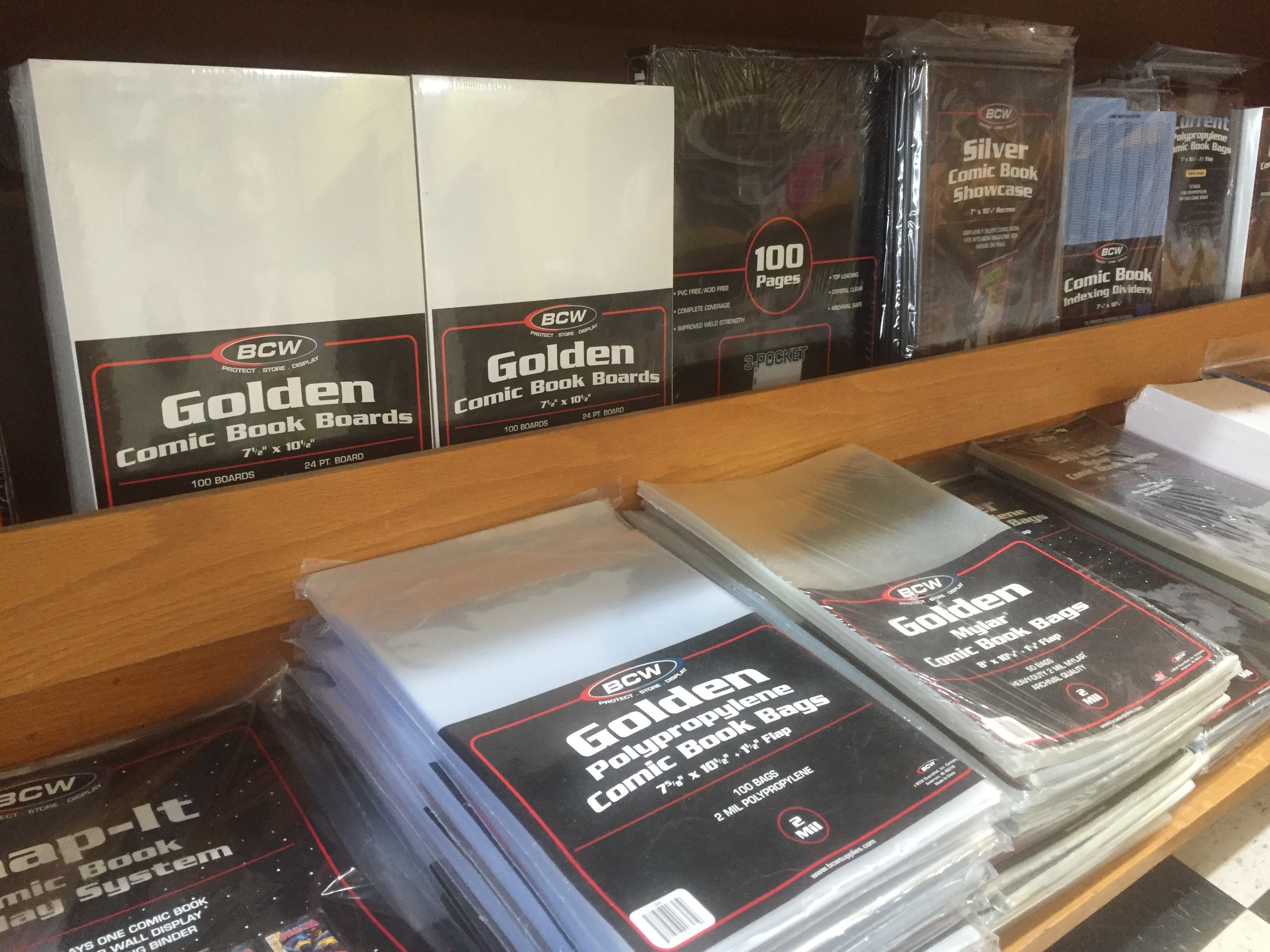 Comic Book Supplies at Mammoth Comics