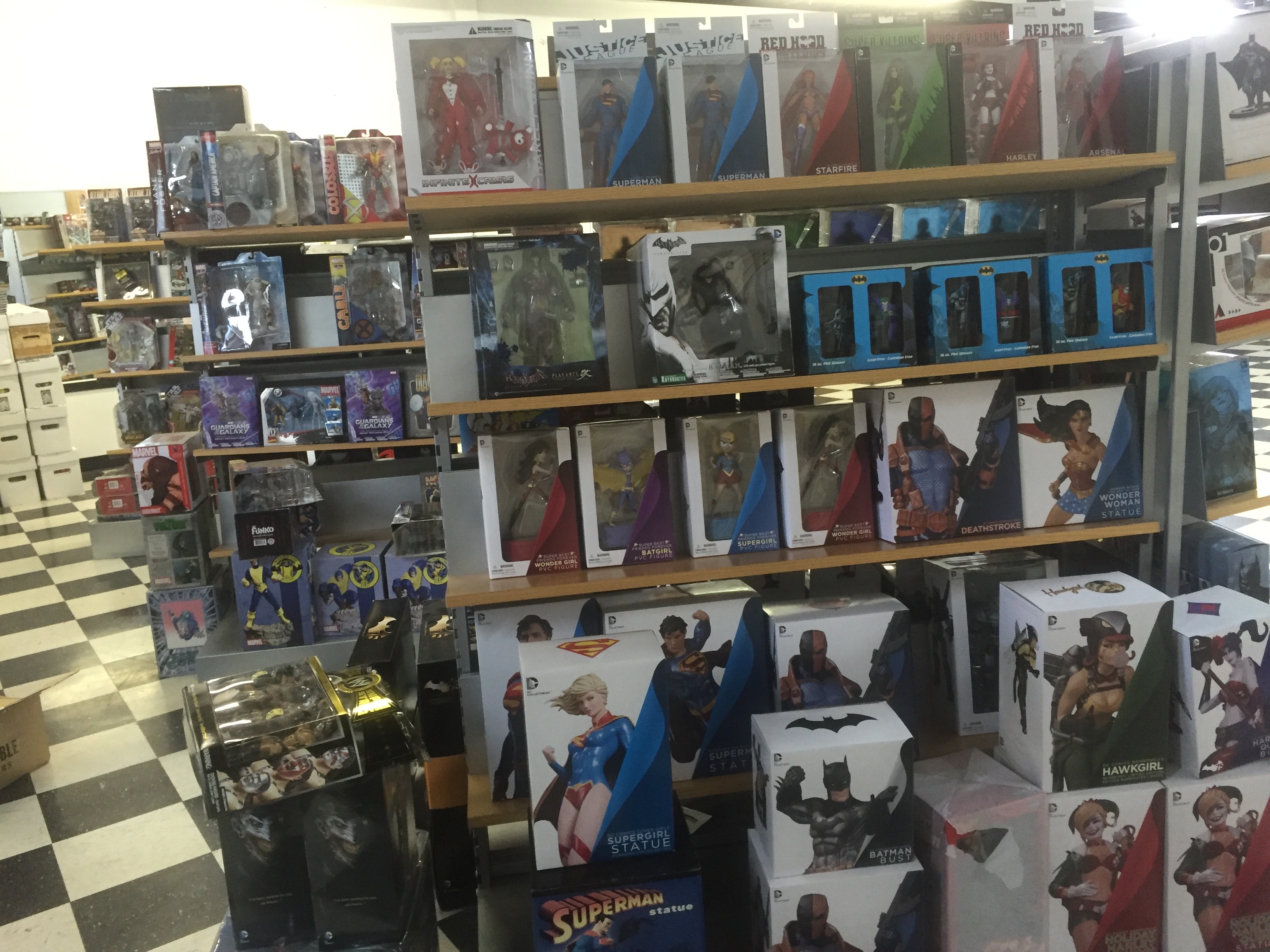Toys and Statues at Mammoth Comics