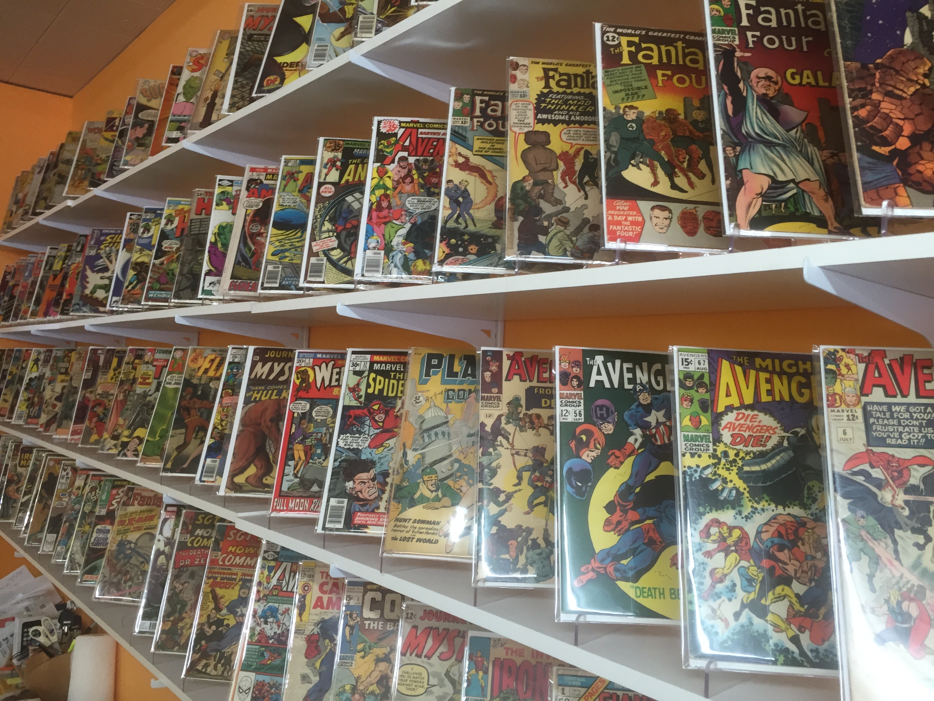 The Back Wall at Mammoth Comics
