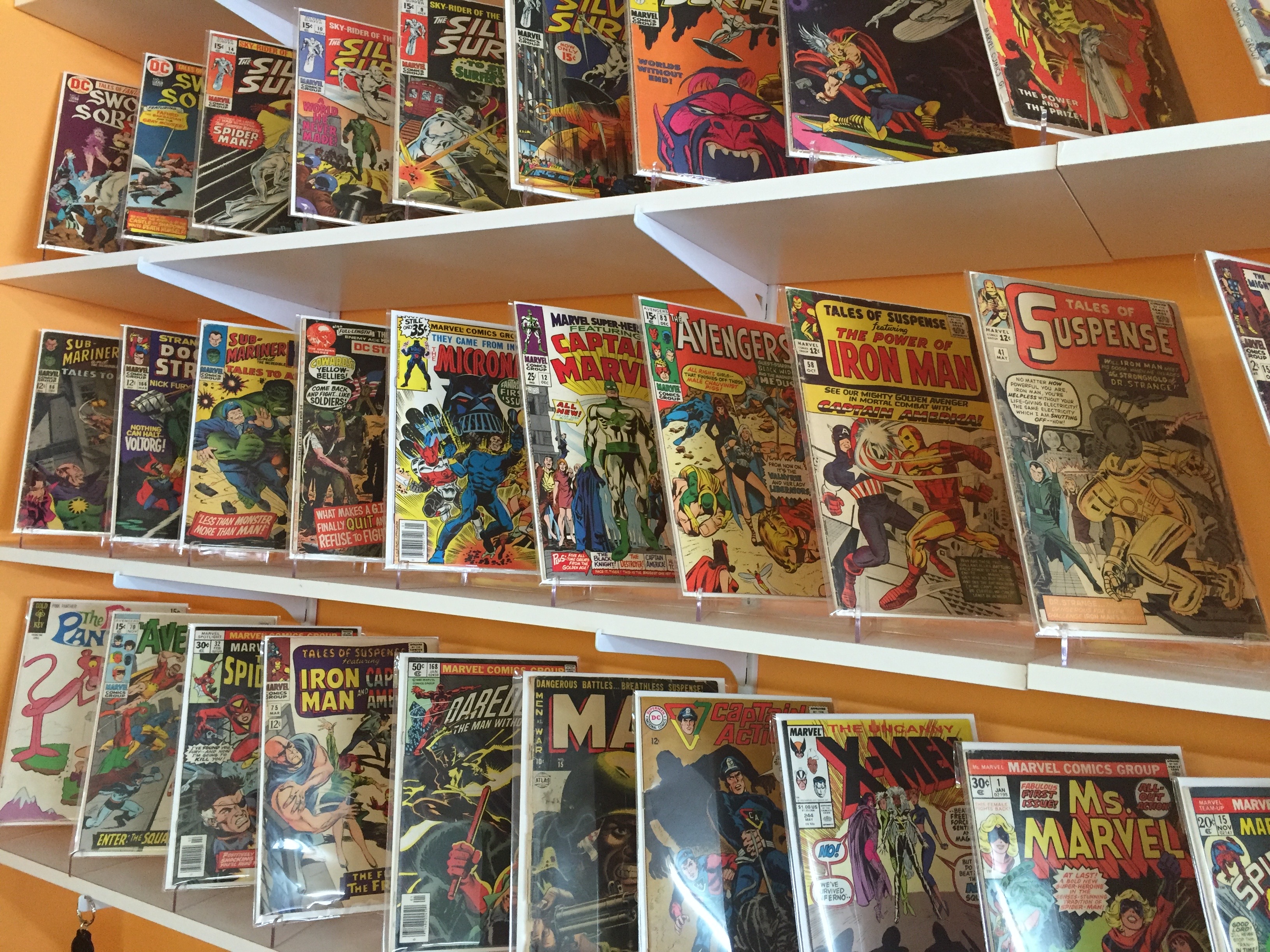 The Back Wall at Mammoth Comics