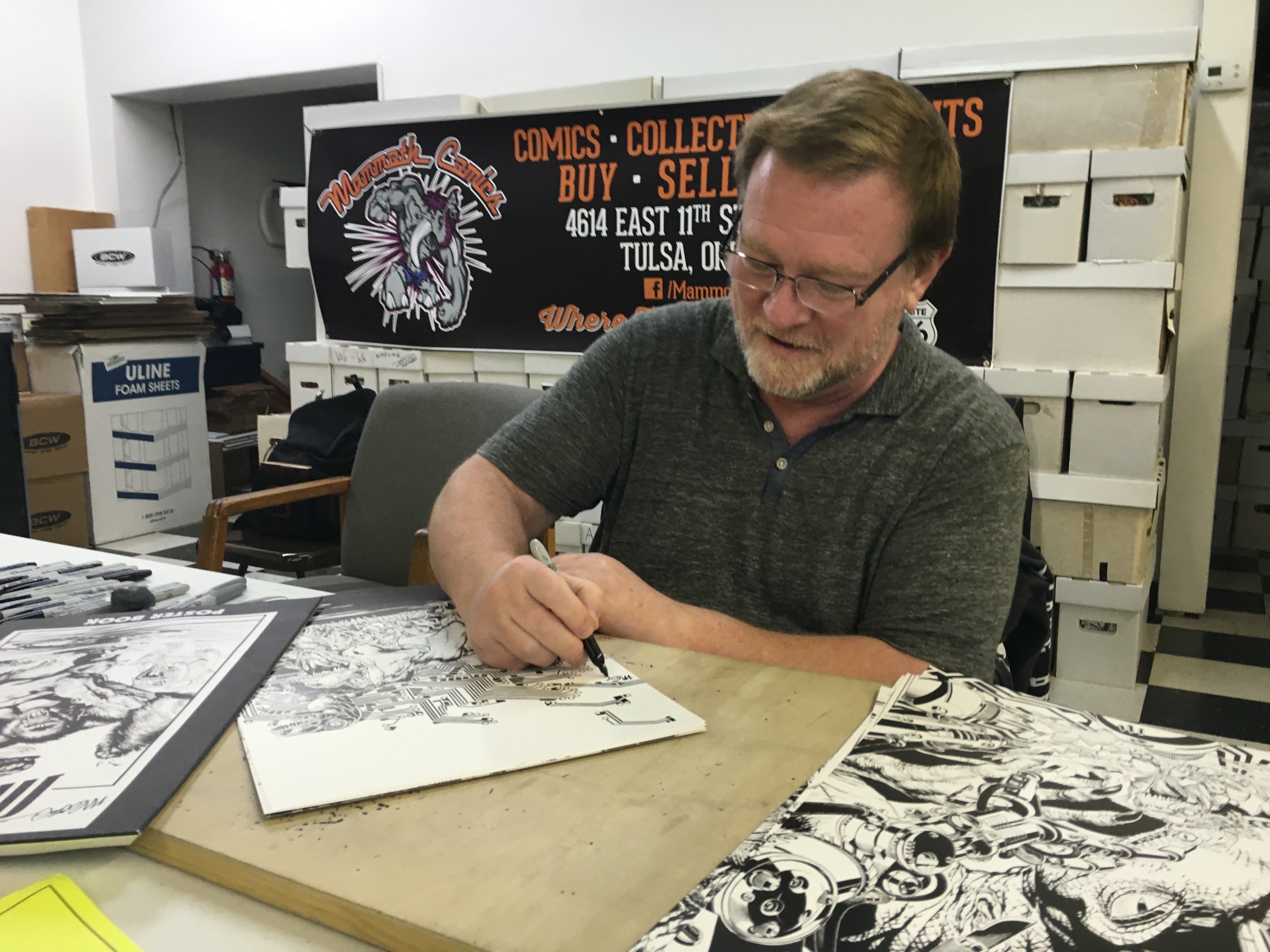 Michael Golden at Mammoth Comics